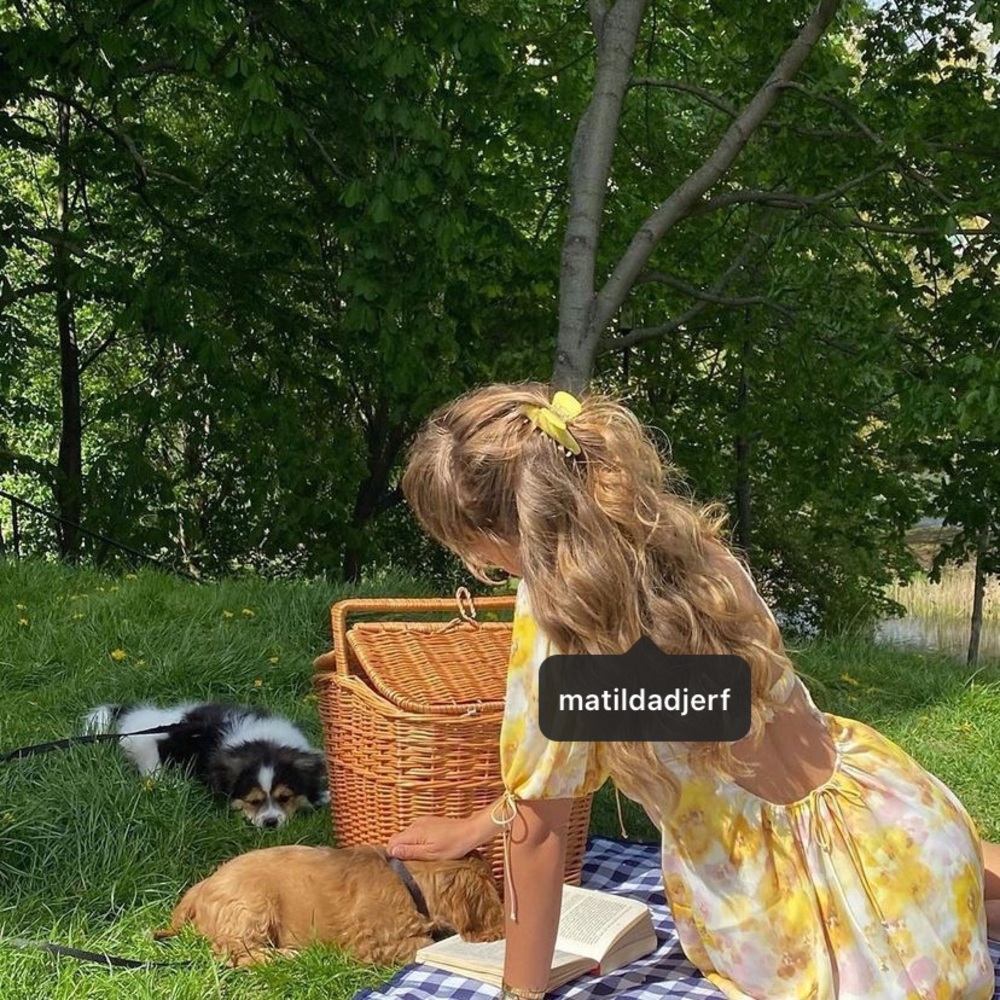 For Love & Lemons Zinna Mini Dress in Lemonade